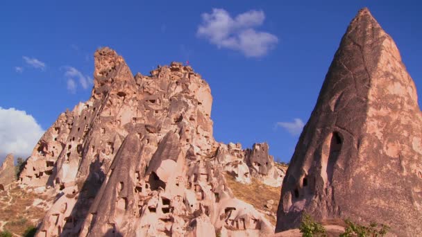 Płonący mieszkań w Cappadocia — Wideo stockowe