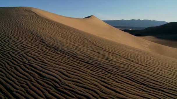 Duinen in Death Valley National Park — Stockvideo