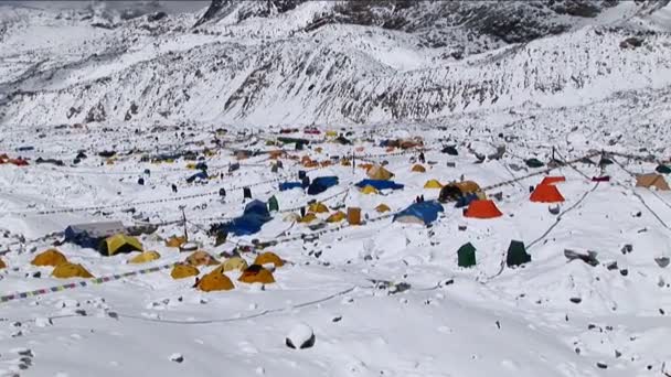 Campo base do Everest — Vídeo de Stock