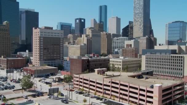Panorama Houstonu na den — Stock video