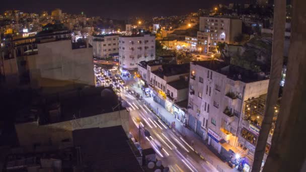 Трафік в Цитаделі Амману — стокове відео