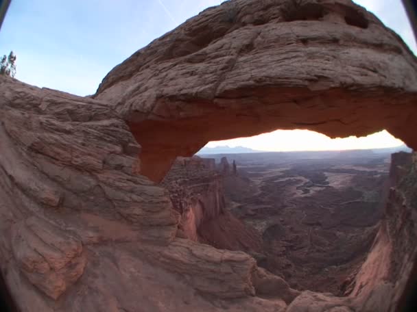 Mesa Arch in Utah. — Stockvideo