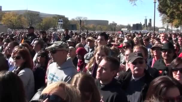 Protestující na mall ve Washingtonu Dc — Stock video