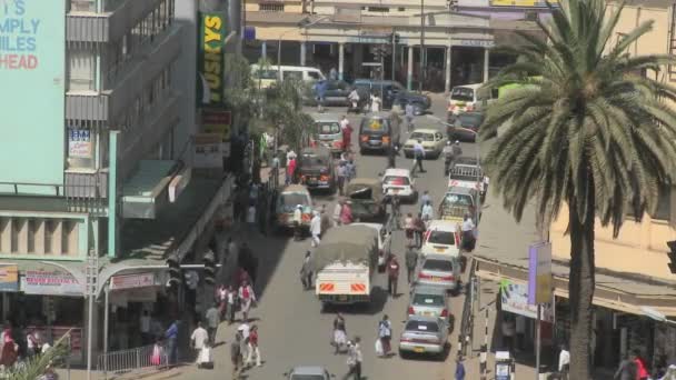 Πληθών και της κυκλοφορίας στους δρόμους — Αρχείο Βίντεο