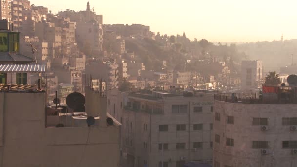 Vue panoramique du matin d'Amman — Video