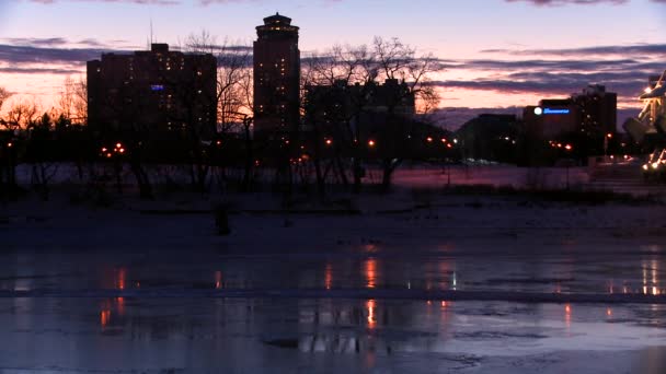 Innenstadt von Winnipeg, Manitoba — Stockvideo