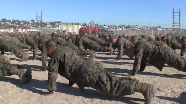 Marines-alapképzés — Stock videók