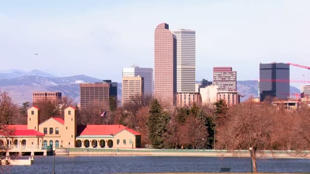 O horizonte de Denver Colorado — Vídeo de Stock