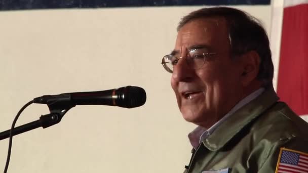 Discurso de Leon Panetta — Vídeo de Stock