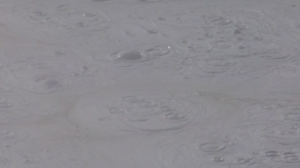 Пузырьки серой грязи — стоковое видео