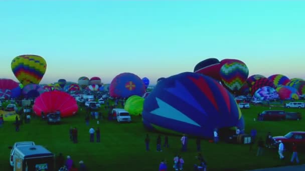 Luftballonfestival von Albuquerque — Stockvideo