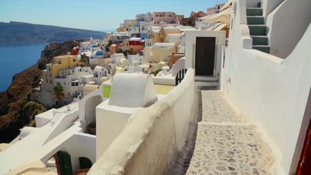 Santorini üzerinde Oia Köyü — Stok video