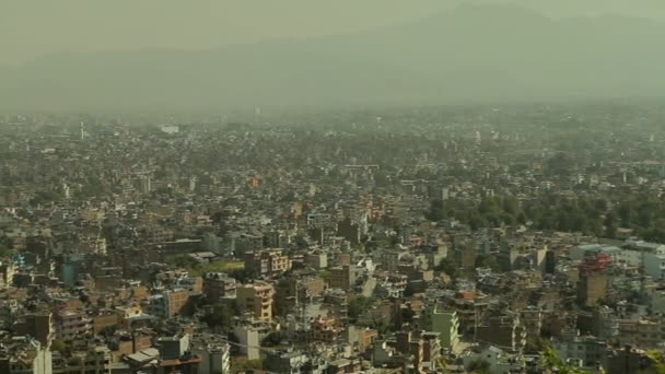 Closer pan of Kathmandu — Stock Video