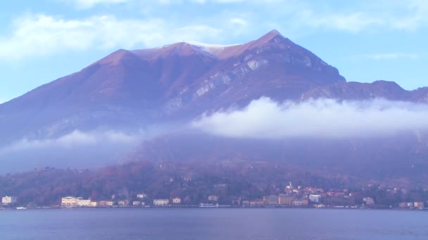 As margens do Lago de Como — Vídeo de Stock