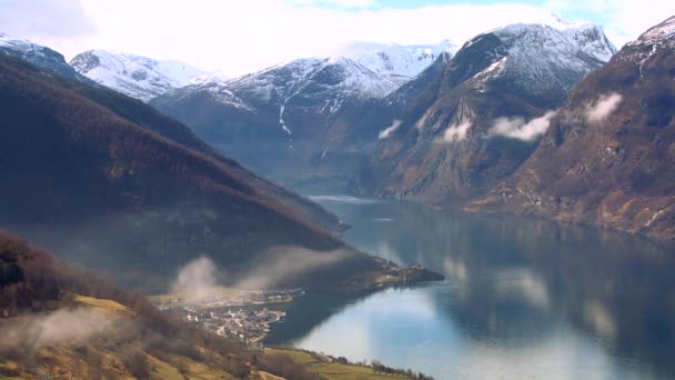 Lugn av fjordarna i Norge — Stockvideo