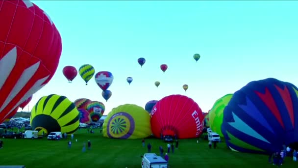 Luftballonfestival von Albuquerque — Stockvideo