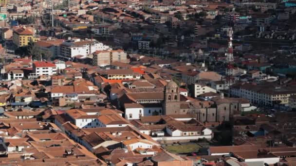 Στο κέντρο της πόλης Cusco — Αρχείο Βίντεο