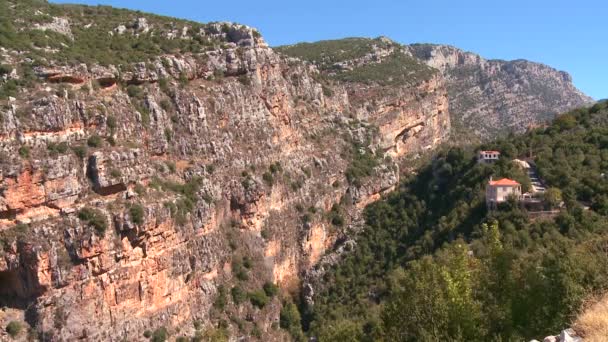 Los escarpados cañones del Líbano — Vídeos de Stock