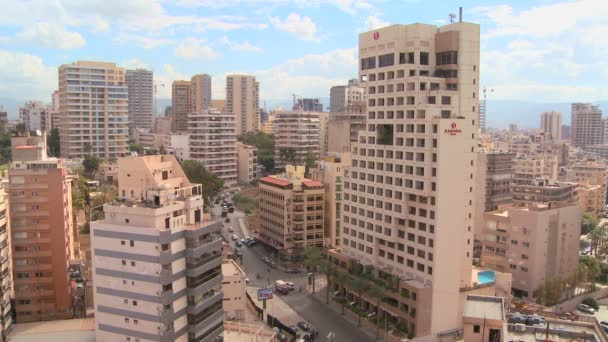 Beyrut iş bölgesinde — Stok video