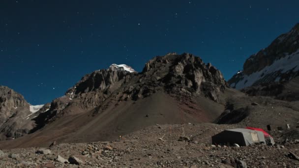 Aconcagua Plaza Argentinië — Stockvideo