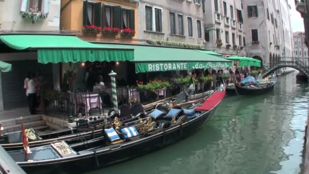 Venedik 'te Büyük Kanal — Stok video