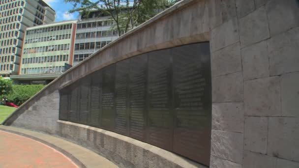 Das nairobi-bombardierende Denkmal — Stockvideo