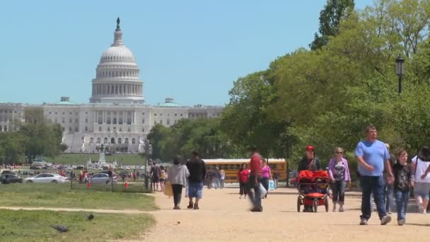 Turistas desfrutar do clima de verão — Vídeo de Stock