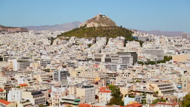 Atenas en el sol brillante — Vídeos de Stock