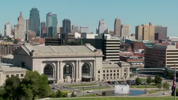 Tagsüber Blick auf die Stadt Kansas — Stockvideo