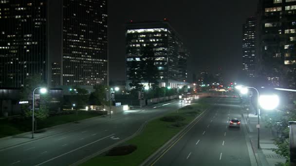 Una calle del centro de Los Ángeles — Vídeo de stock