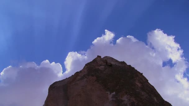 Towering dwellings at Cappadocia — Stock Video