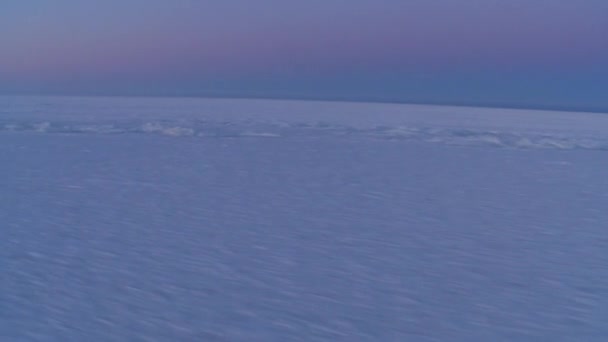 Región ártica congelada de la bahía de Hudson — Vídeo de stock