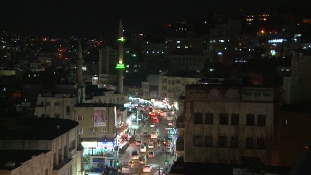 Verkehr in der Innenstadt von Amman — Stockvideo