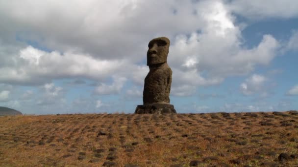 Mistyczne statua Wyspy wielkanocnej — Wideo stockowe