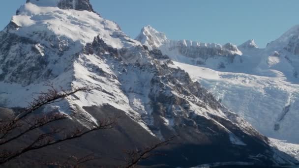 Mountain range av Fitzroy i Patagonien — Stockvideo