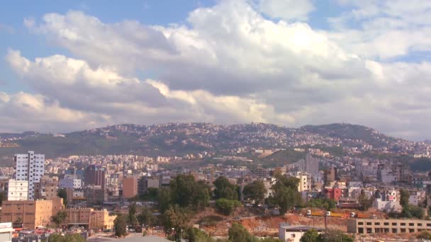 Beirut con fondo de laderas — Vídeo de stock