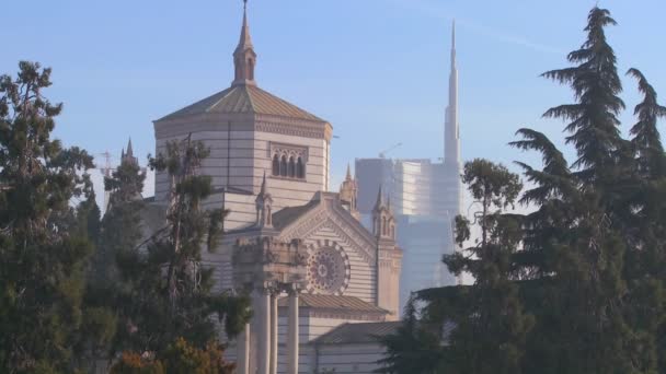 Vasto cimitero in primo piano — Video Stock