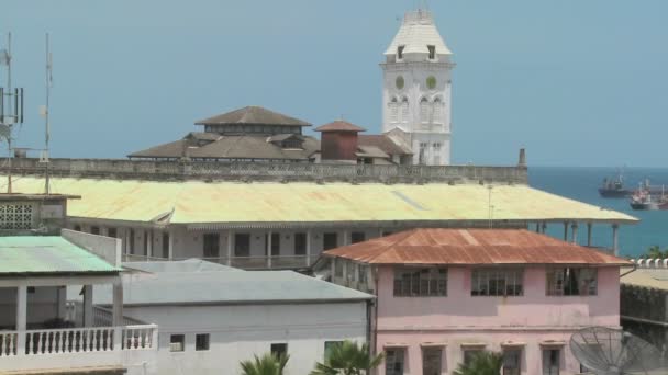 Old port of Stone Town — Stock Video