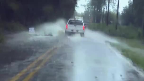Hurrikan "Irene" wütet in Nordkarolina — Stockvideo