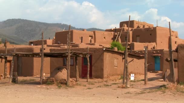 Taos Pueblo, New Mexico — Stok video