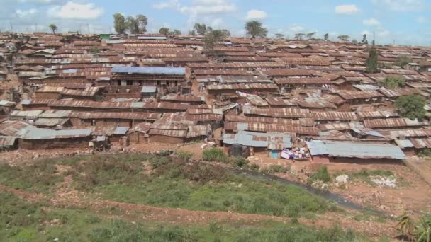 Favela em Nairobi — Vídeo de Stock