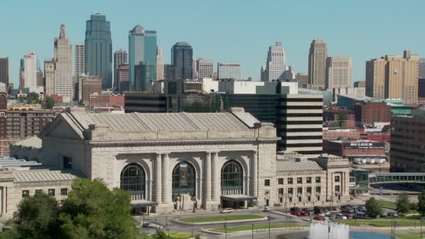 Vista diurna da cidade de Kansas — Vídeo de Stock