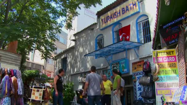 Exterior de una casa de baños turca — Vídeos de Stock