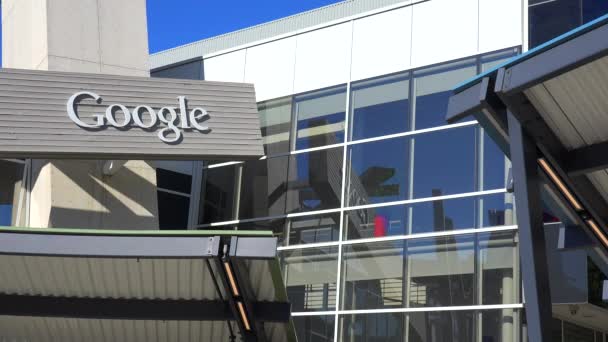 Sede centrale di Google nella Silicon Valley — Video Stock