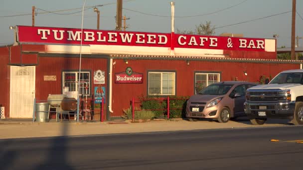 Tumbleweed Cafe truck stop bar — Stockvideo