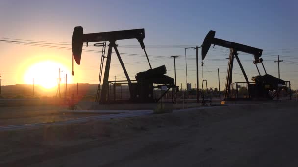 石油井架泵 — 图库视频影像