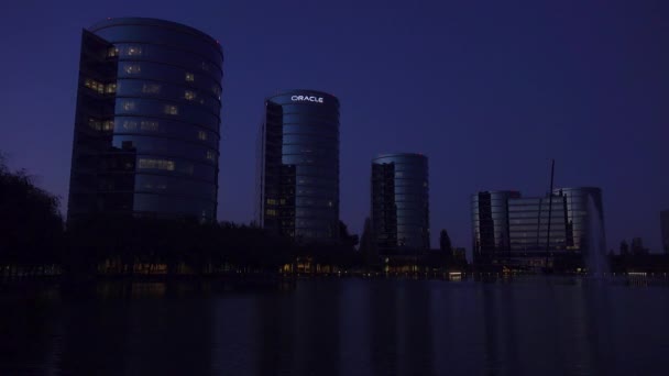 Oracle huvudkontor i Silicon Valley — Stockvideo