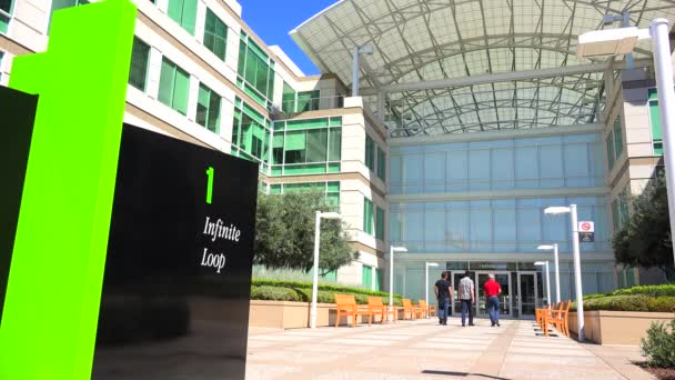 Έδρα της Apple στη Καλιφόρνια Cupertino — Αρχείο Βίντεο