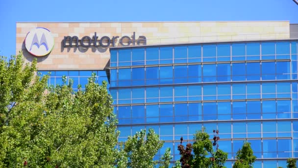 Motorola hoofdkwartier in Silicon Valley — Stockvideo