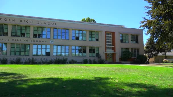 典型的美国公立学校 — 图库视频影像